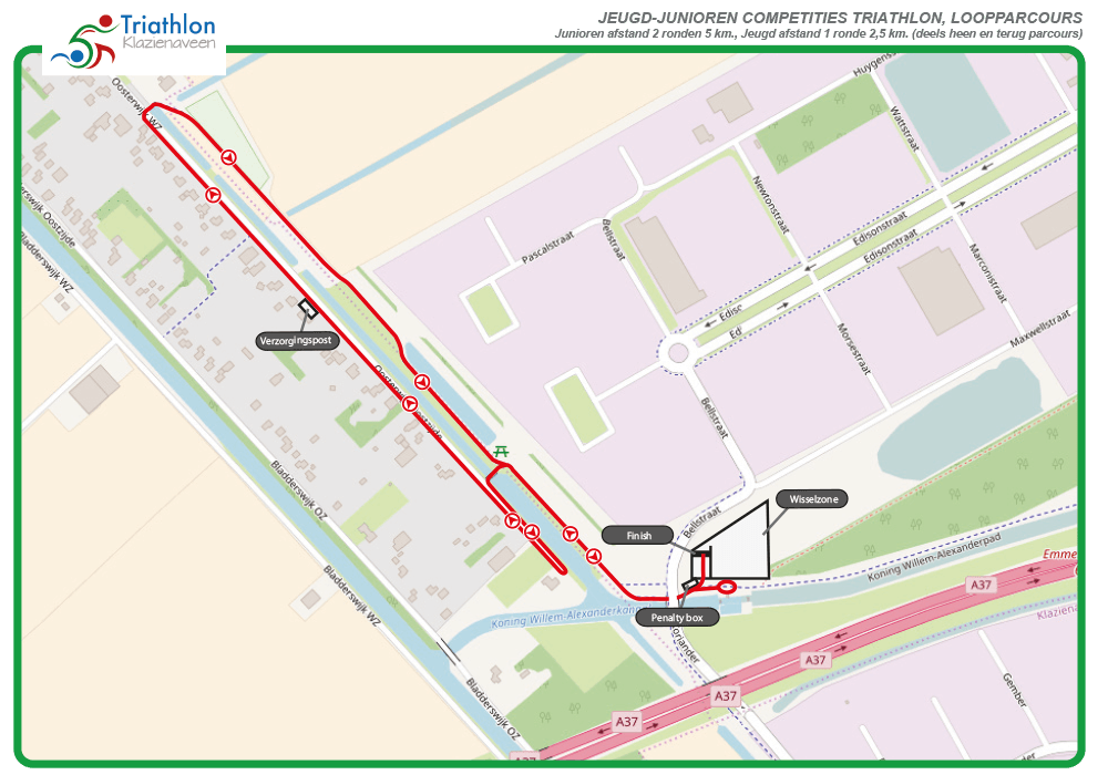 Triathlon Klazienaveen Loopparcours