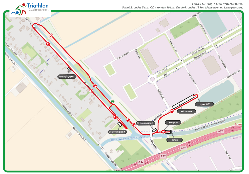 Triathlon Klazienaveen Loopparcours