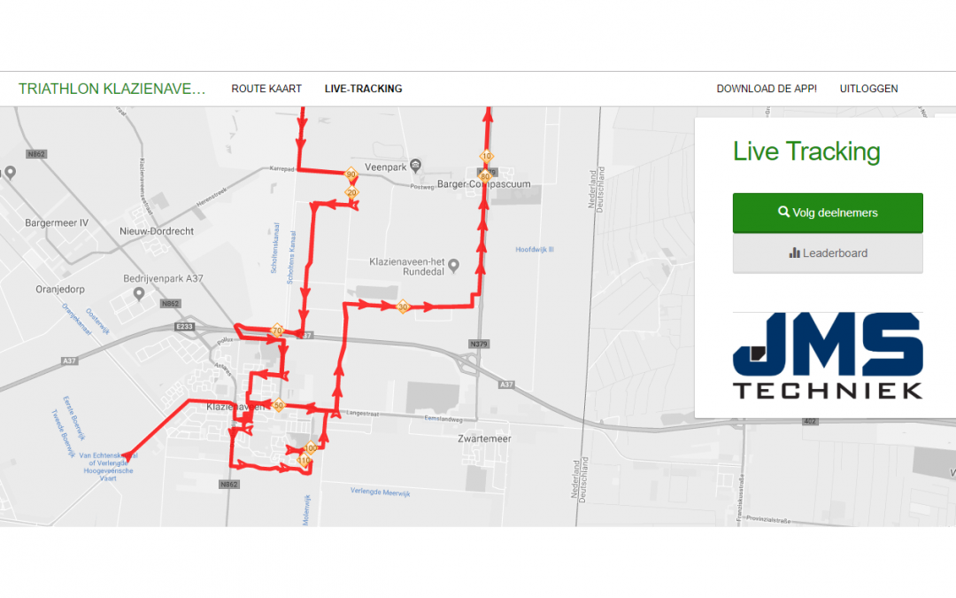 Triathlon Klazienaveen WedstrijdAPP