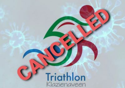 Triathlon Klazienaveen 2020 geannuleerd